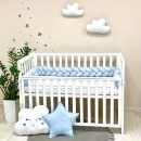 Protectie laterala patut bebe albastru (5)